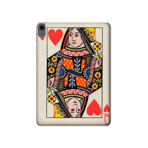 S3429 Queen Hearts Card Hülle Schutzhülle Taschen für iPad Air (2020, 2022), Air 11 (2024,2025,2026), Pro 11 (2022)