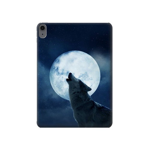 S3693 Grim White Wolf Full Moon Hülle Schutzhülle Taschen für iPad Air (2020, 2022), Air 11 (2024,2025,2026), Pro 11 (2022)