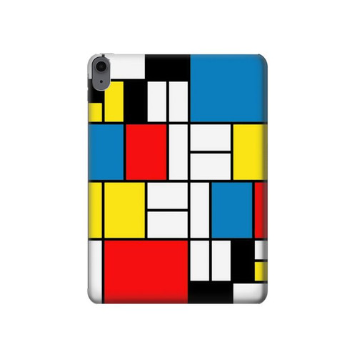 S3814 Piet Mondrian Line Art Composition Hülle Schutzhülle Taschen für iPad Air (2022, 2020), Air 11 (2024,2025), Pro 11 (2022)