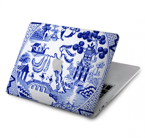 S2768 Willow Pattern Graphic Hülle Schutzhülle Taschen für MacBook Air 13″ (2022,2025) - A2681, A3113, A3240
