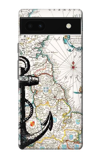 S1962 Nautical Chart Hülle Schutzhülle Taschen für Google Pixel 6a