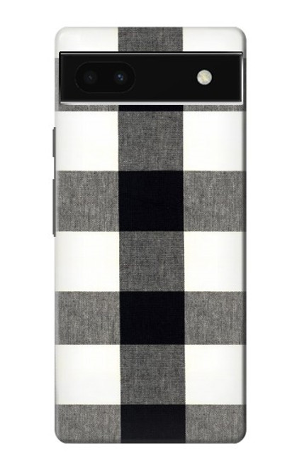 S2842 Black and White Buffalo Check Pattern Hülle Schutzhülle Taschen für Google Pixel 6a