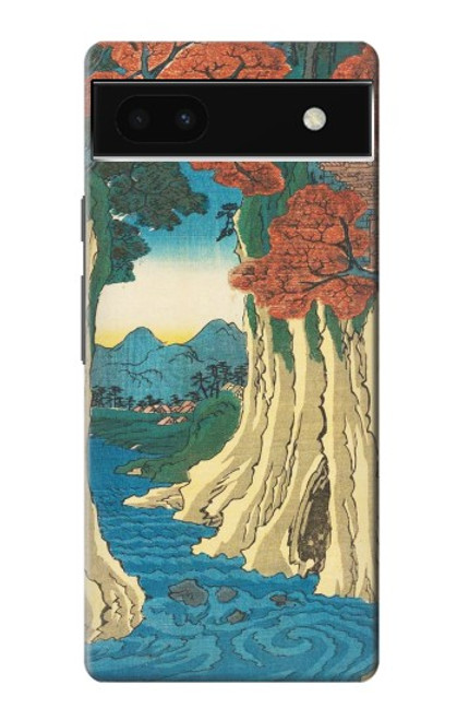 S3348 Utagawa Hiroshige The Monkey Bridge Hülle Schutzhülle Taschen für Google Pixel 6a