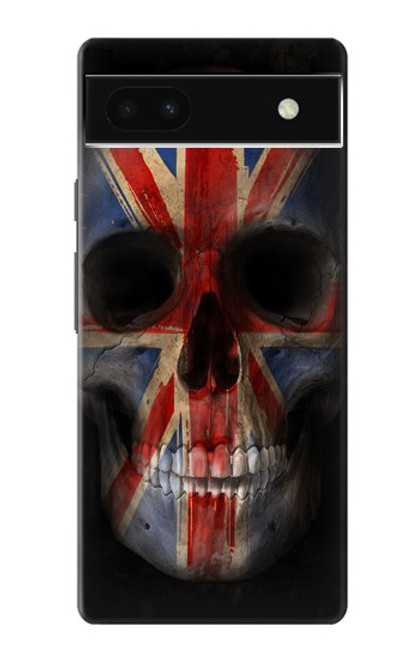 S3848 United Kingdom Flag Skull Hülle Schutzhülle Taschen für Google Pixel 6a