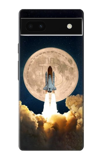 S3859 Bitcoin to the Moon Hülle Schutzhülle Taschen für Google Pixel 6a