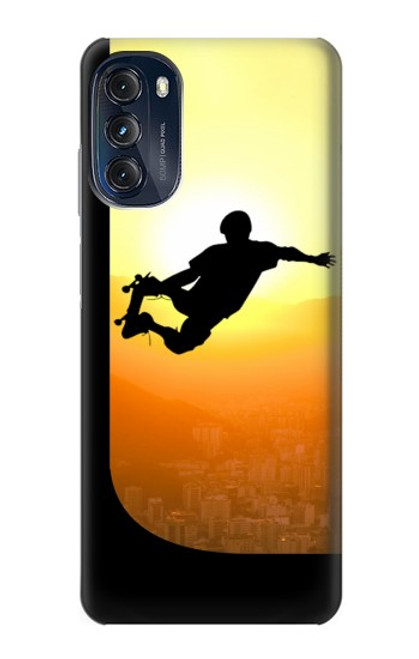 S2676 Extreme Skateboard Sunset Hülle Schutzhülle Taschen für Motorola Moto G (2022)