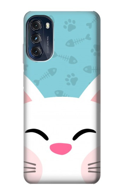 S3542 Cute Cat Cartoon Hülle Schutzhülle Taschen für Motorola Moto G (2022)