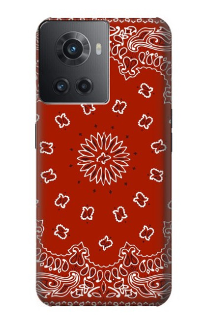S3355 Bandana Red Pattern Hülle Schutzhülle Taschen für OnePlus Ace