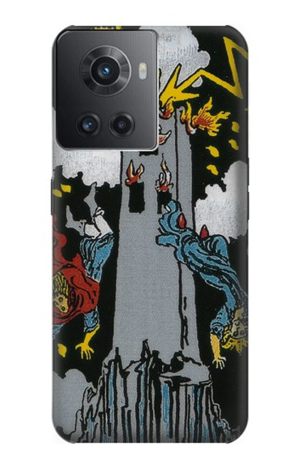 S3745 Tarot Card The Tower Hülle Schutzhülle Taschen für OnePlus Ace