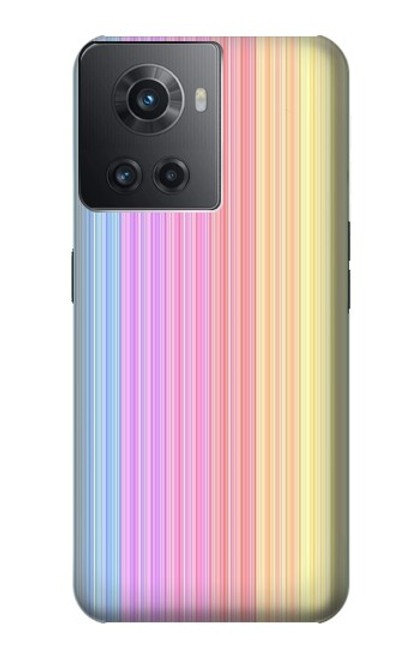 S3849 Colorful Vertical Colors Hülle Schutzhülle Taschen für OnePlus Ace