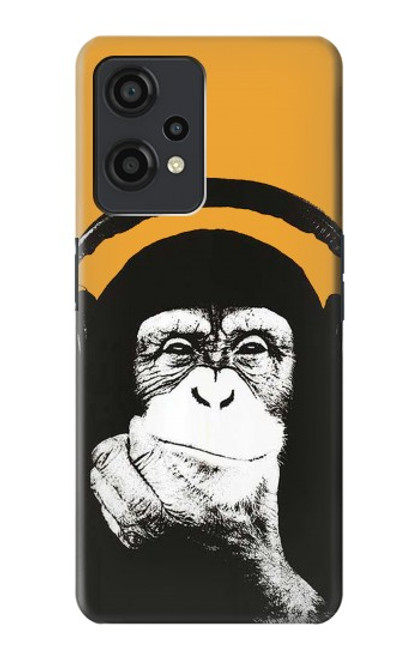 S2324 Funny Monkey with Headphone Pop Music Hülle Schutzhülle Taschen für OnePlus Nord CE 2 Lite 5G