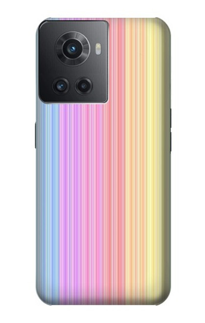S3849 Colorful Vertical Colors Hülle Schutzhülle Taschen für OnePlus 10R