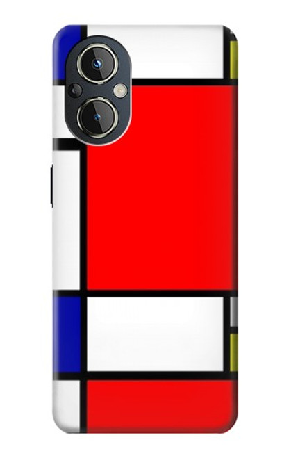 S0157 Composition Red Blue Yellow Hülle Schutzhülle Taschen für OnePlus Nord N20 5G