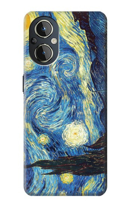 S0213 Van Gogh Starry Nights Hülle Schutzhülle Taschen für OnePlus Nord N20 5G