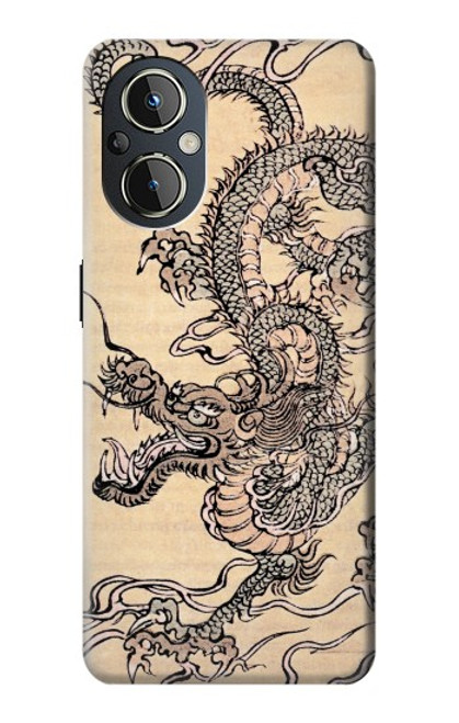 S0318 Antique Dragon Hülle Schutzhülle Taschen für OnePlus Nord N20 5G