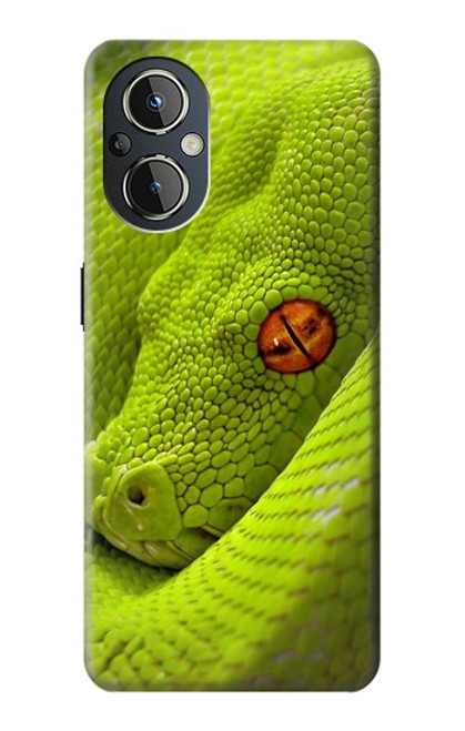 S0785 Green Snake Hülle Schutzhülle Taschen für OnePlus Nord N20 5G