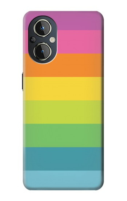S2363 Rainbow Pattern Hülle Schutzhülle Taschen für OnePlus Nord N20 5G