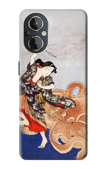 S2496 Japan Art Utagawa Kuniyoshi Tamatori Hülle Schutzhülle Taschen für OnePlus Nord N20 5G
