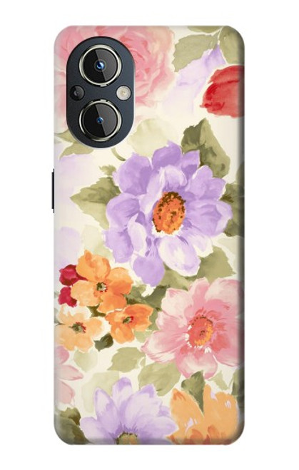 S3035 Sweet Flower Painting Hülle Schutzhülle Taschen für OnePlus Nord N20 5G