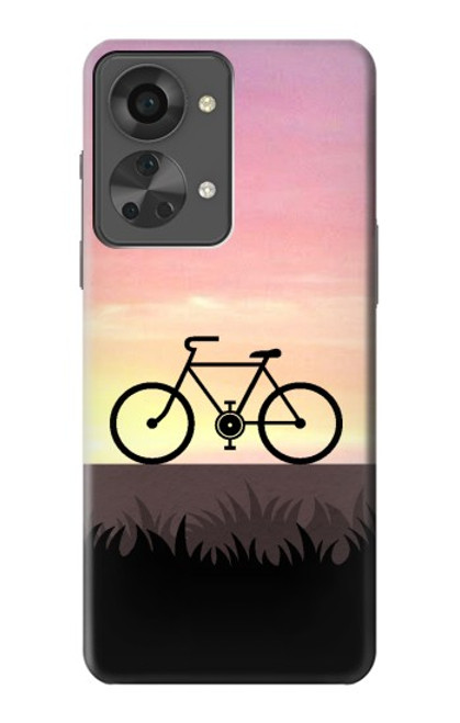 S3252 Bicycle Sunset Hülle Schutzhülle Taschen für OnePlus Nord 2T