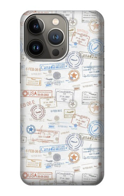 S3903 Travel Stamps Hülle Schutzhülle Taschen für iPhone 13 Pro