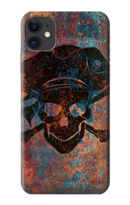 S3895 Pirate Skull Metal Hülle Schutzhülle Taschen für iPhone 11