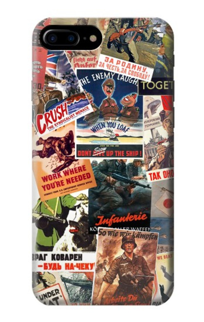S3905 Vintage Army Poster Hülle Schutzhülle Taschen für iPhone 7 Plus, iPhone 8 Plus