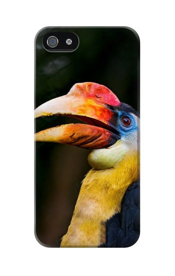 S3876 Colorful Hornbill Hülle Schutzhülle Taschen für iPhone 5 5S SE