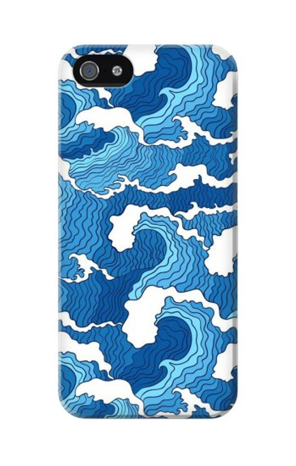 S3901 Aesthetic Storm Ocean Waves Hülle Schutzhülle Taschen für iPhone 5 5S SE