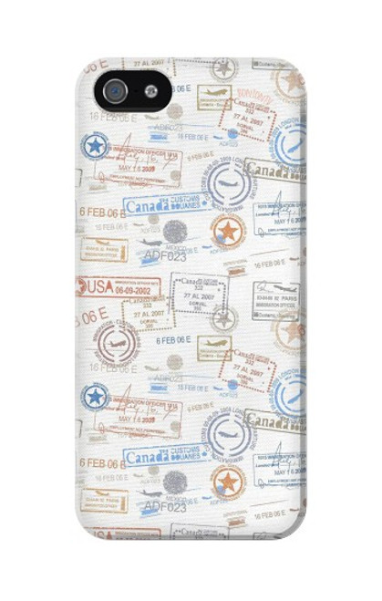 S3903 Travel Stamps Hülle Schutzhülle Taschen für iPhone 5 5S SE