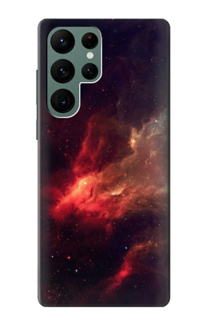S3897 Red Nebula Space Hülle Schutzhülle Taschen für Samsung Galaxy S22 Ultra