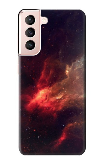 S3897 Red Nebula Space Hülle Schutzhülle Taschen für Samsung Galaxy S21 5G