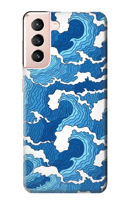 S3901 Aesthetic Storm Ocean Waves Hülle Schutzhülle Taschen für Samsung Galaxy S21 5G
