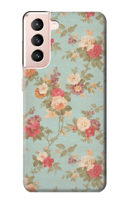 S3910 Vintage Rose Hülle Schutzhülle Taschen für Samsung Galaxy S21 5G