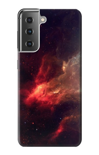 S3897 Red Nebula Space Hülle Schutzhülle Taschen für Samsung Galaxy S21 Plus 5G, Galaxy S21+ 5G