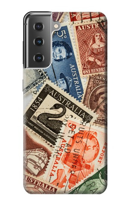 S3900 Stamps Hülle Schutzhülle Taschen für Samsung Galaxy S21 Plus 5G, Galaxy S21+ 5G