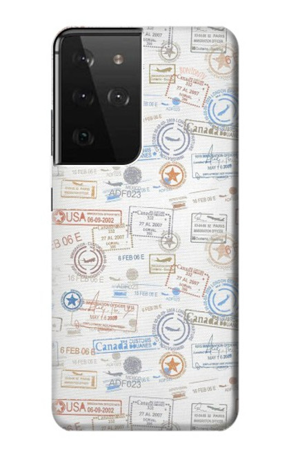 S3903 Travel Stamps Hülle Schutzhülle Taschen für Samsung Galaxy S21 Ultra 5G