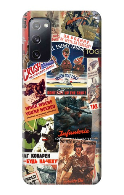 S3905 Vintage Army Poster Hülle Schutzhülle Taschen für Samsung Galaxy S20 FE