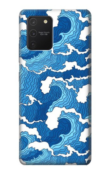 S3901 Aesthetic Storm Ocean Waves Hülle Schutzhülle Taschen für Samsung Galaxy S10 Lite
