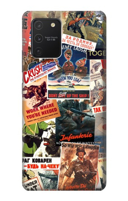 S3905 Vintage Army Poster Hülle Schutzhülle Taschen für Samsung Galaxy S10 Lite