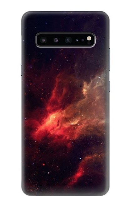 S3897 Red Nebula Space Hülle Schutzhülle Taschen für Samsung Galaxy S10 5G