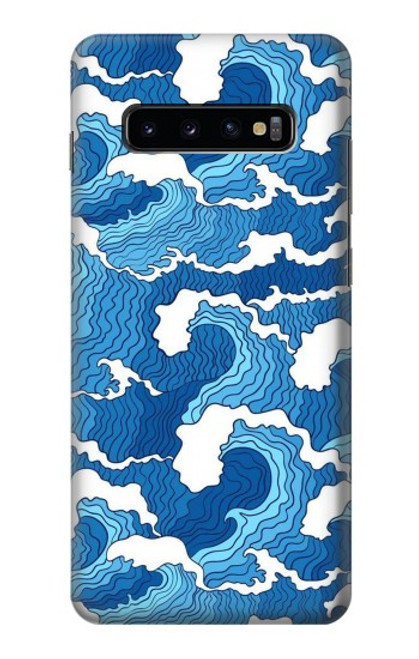 S3901 Aesthetic Storm Ocean Waves Hülle Schutzhülle Taschen für Samsung Galaxy S10 Plus