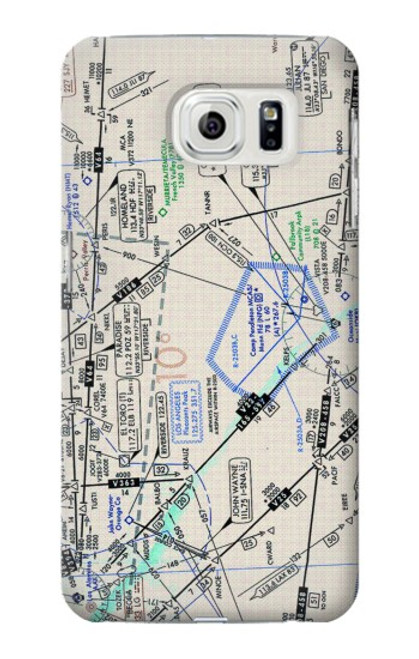 S3882 Flying Enroute Chart Hülle Schutzhülle Taschen für Samsung Galaxy S7 Edge