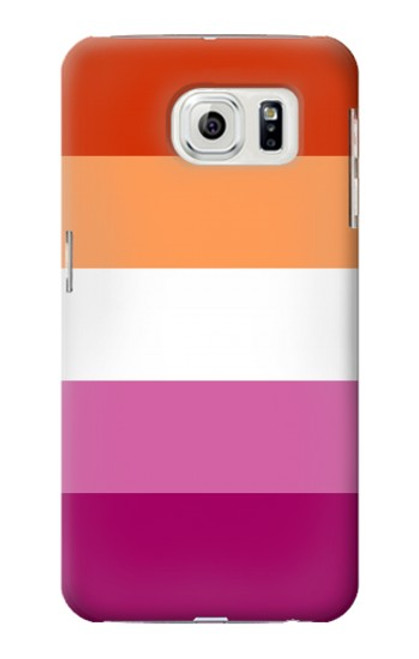 S3887 Lesbian Pride Flag Hülle Schutzhülle Taschen für Samsung Galaxy S7 Edge