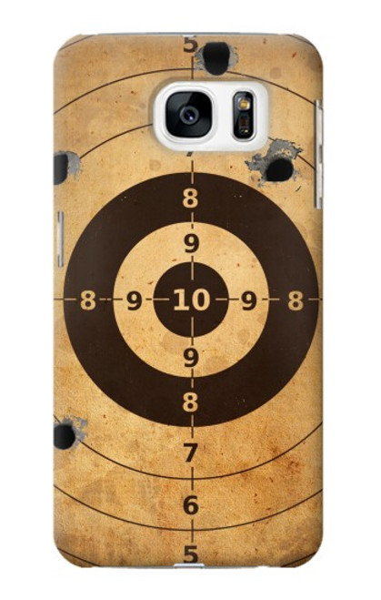S3894 Paper Gun Shooting Target Hülle Schutzhülle Taschen für Samsung Galaxy S7