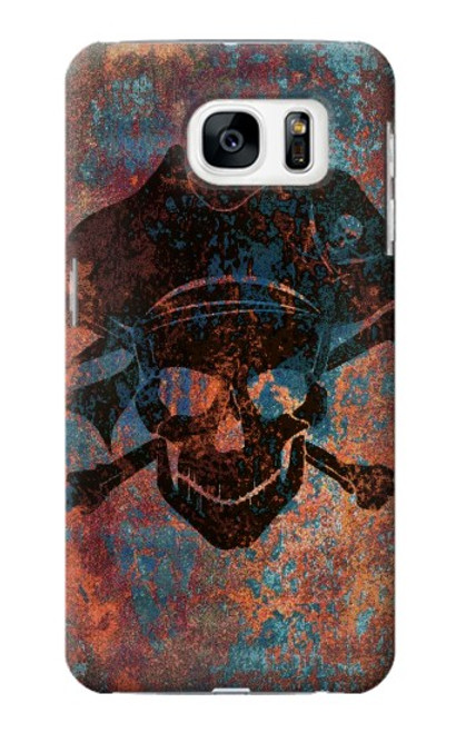 S3895 Pirate Skull Metal Hülle Schutzhülle Taschen für Samsung Galaxy S7
