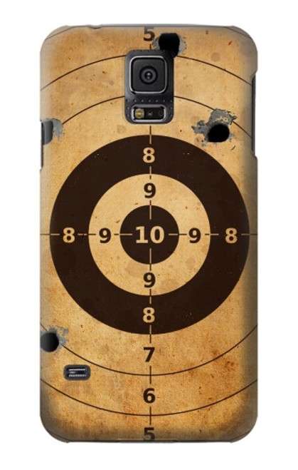 S3894 Paper Gun Shooting Target Hülle Schutzhülle Taschen für Samsung Galaxy S5