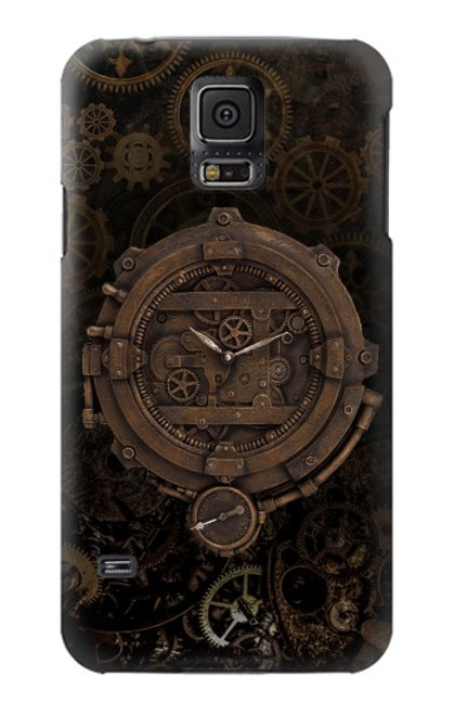 S3902 Steampunk Clock Gear Hülle Schutzhülle Taschen für Samsung Galaxy S5