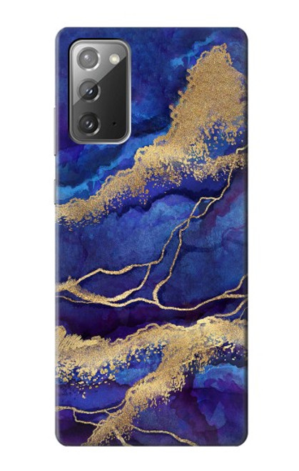 S3906 Navy Blue Purple Marble Hülle Schutzhülle Taschen für Samsung Galaxy Note 20
