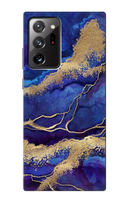 S3906 Navy Blue Purple Marble Hülle Schutzhülle Taschen für Samsung Galaxy Note 20 Ultra, Ultra 5G